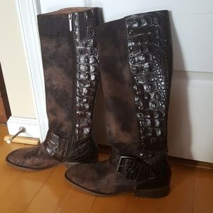 DONALD PLINER italian leather boots 8